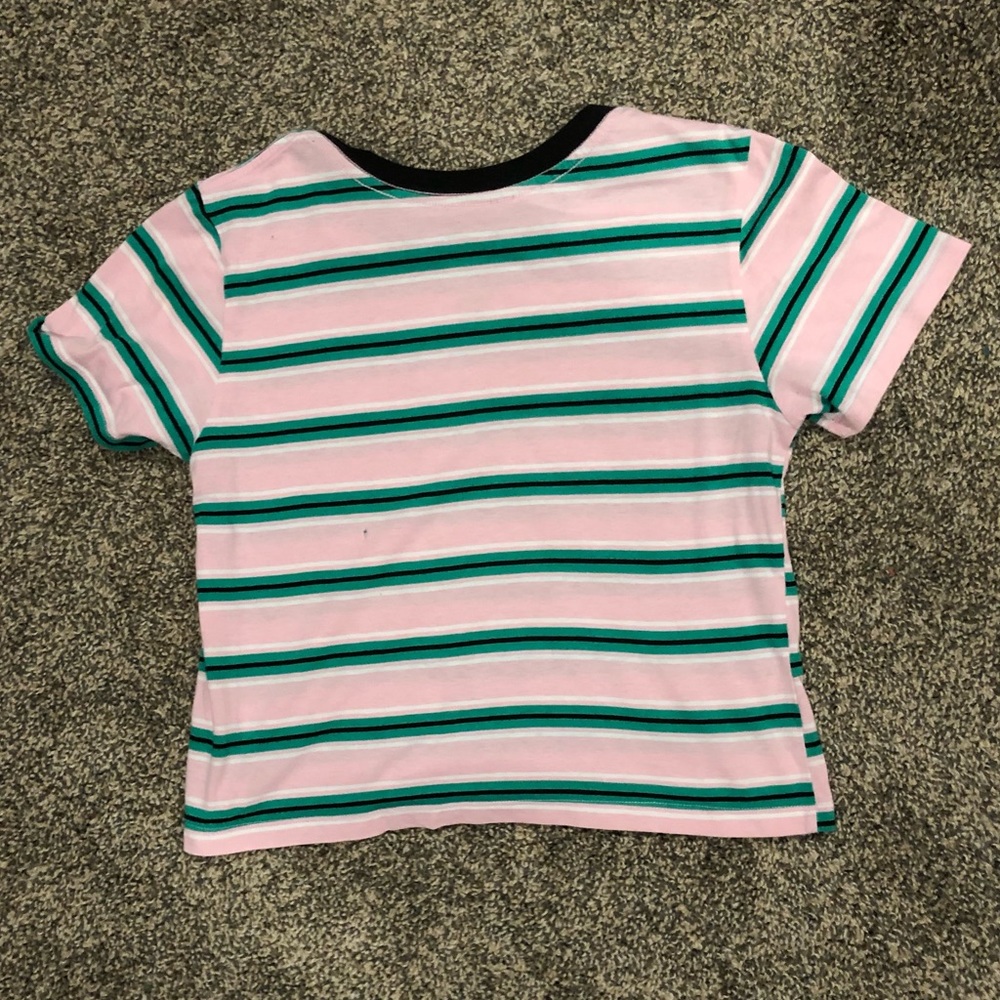 Stripped T-Shirt💗💚 - Picture 2 of 4